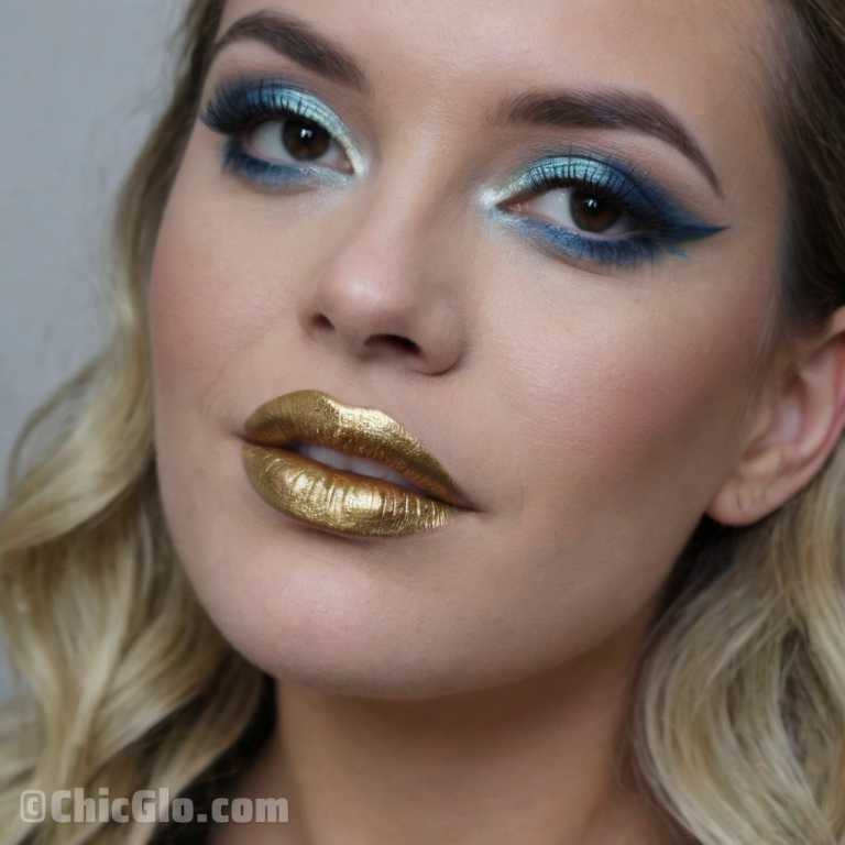 How to Achieve a Stunning Gold and Blue Makeup Look